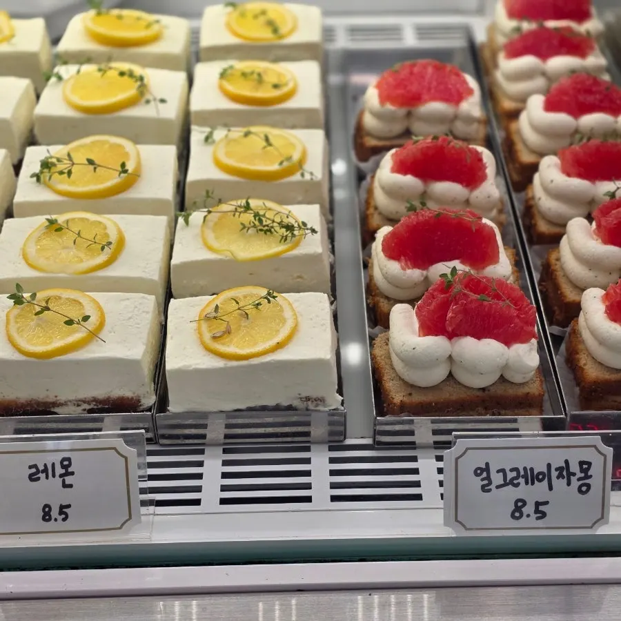 Assorted baked goods on display