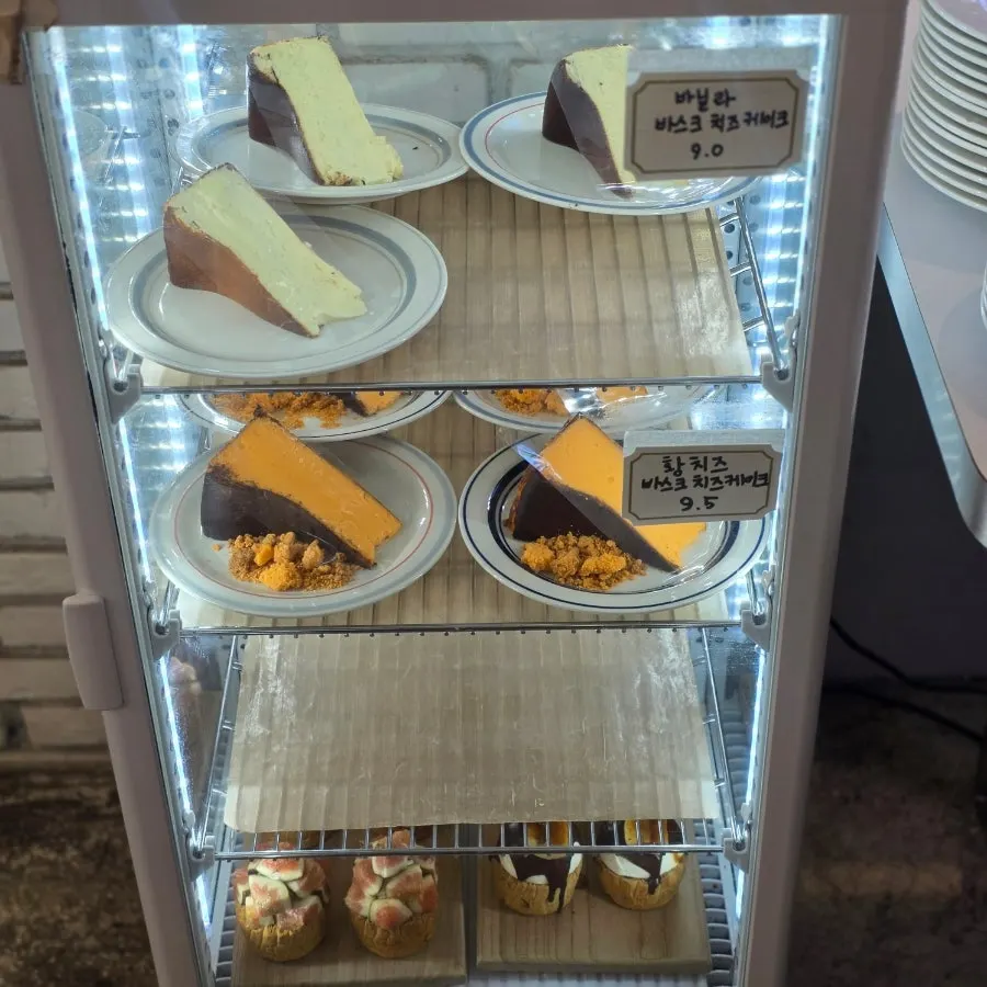 Full view of the dessert showcase