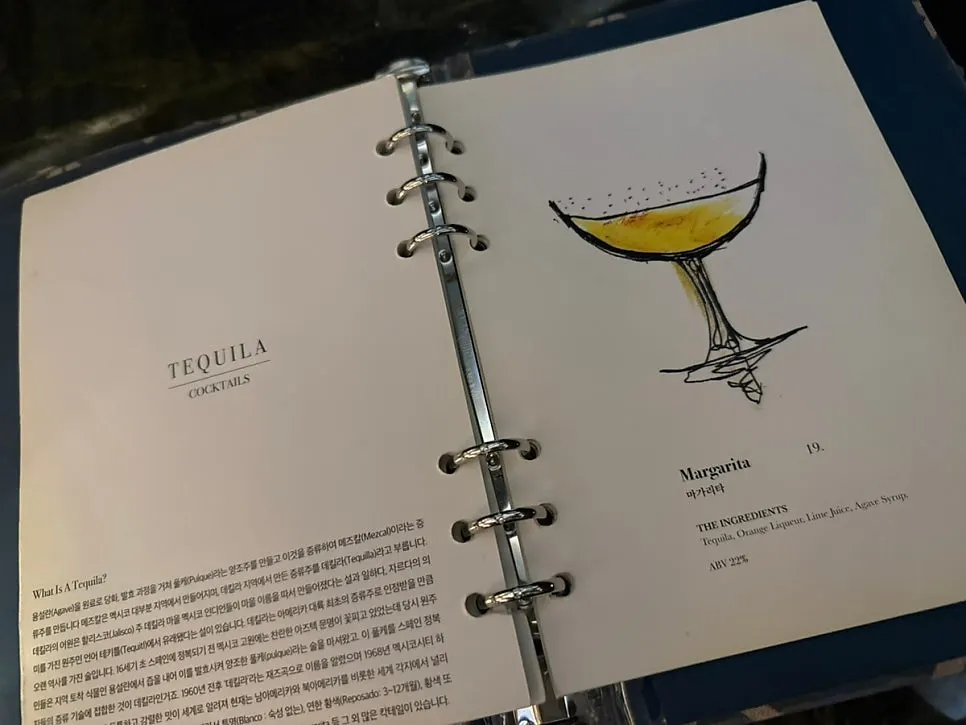 Ugly cocktail menu showing alcohol content