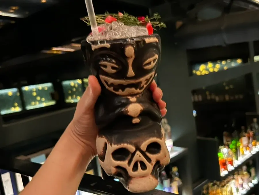 Moai cocktail with a hint of banana flavor
