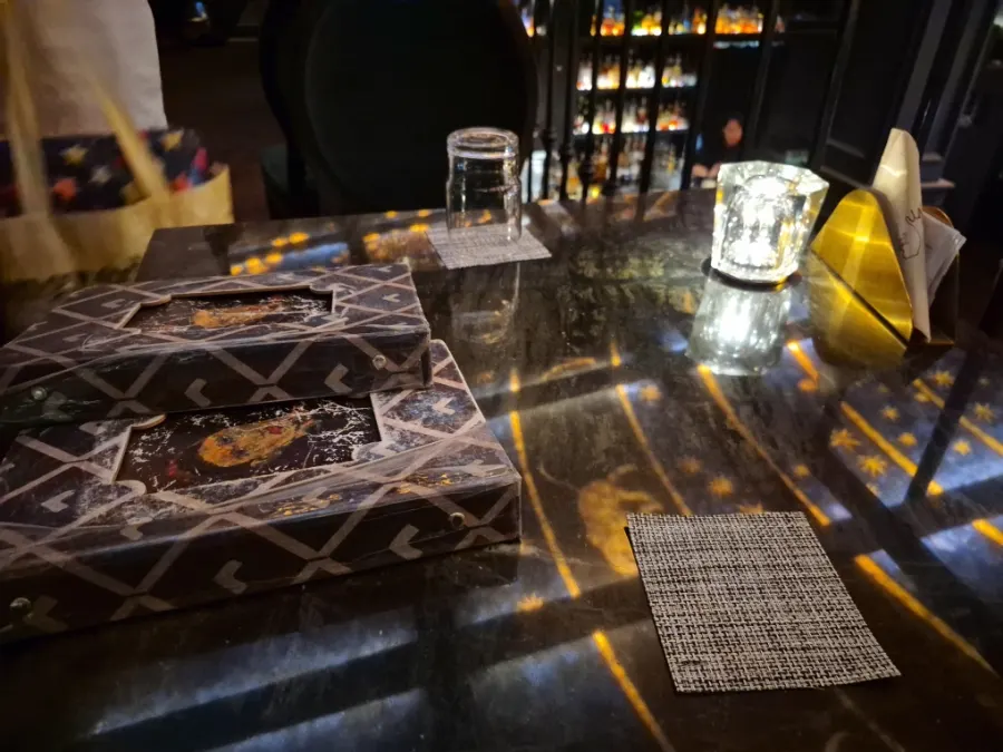 View of Ugly bar from above the stairs