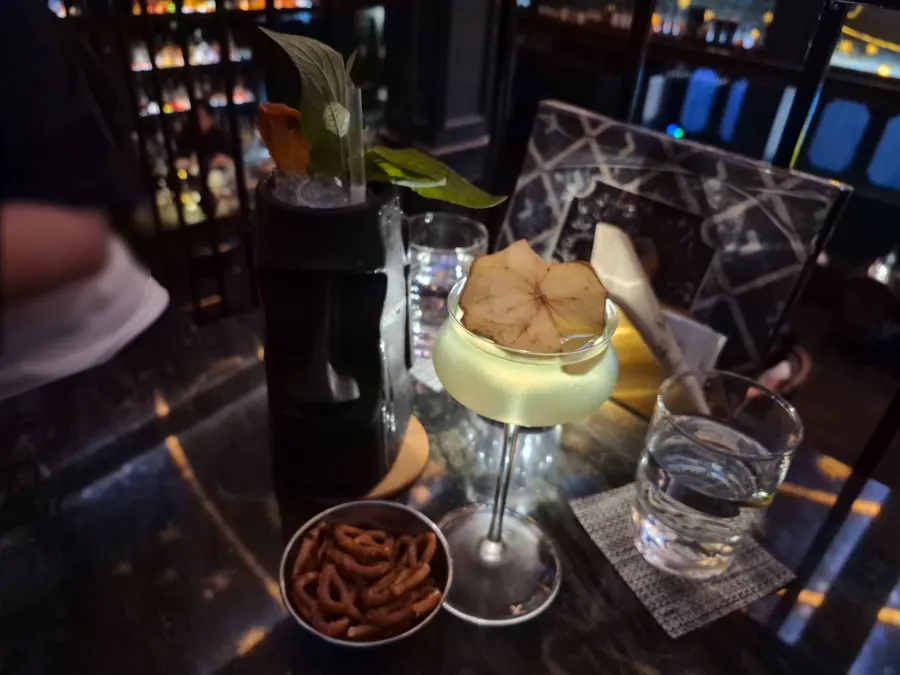 Glamorously prepared cocktails