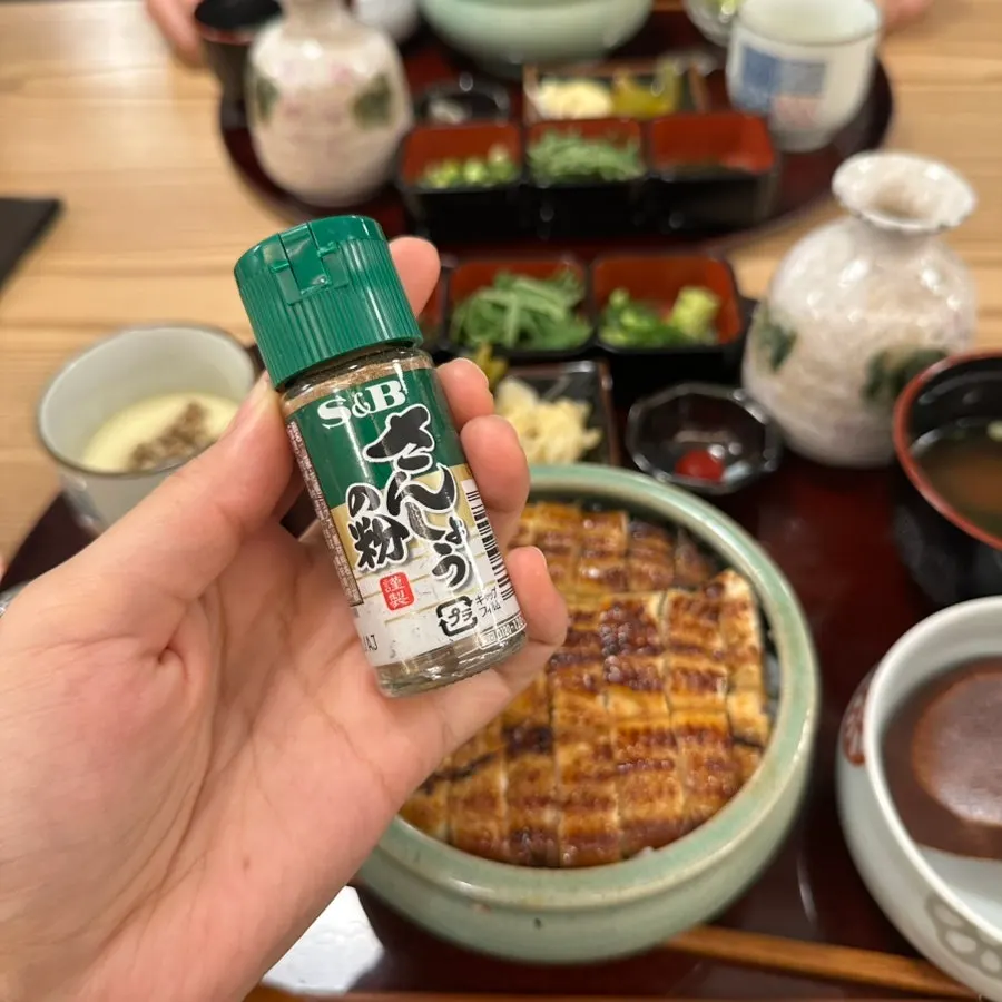 Hitsumabushi with plum sauce