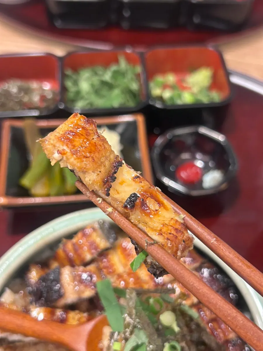 Chawanmushi and eel rice bowl