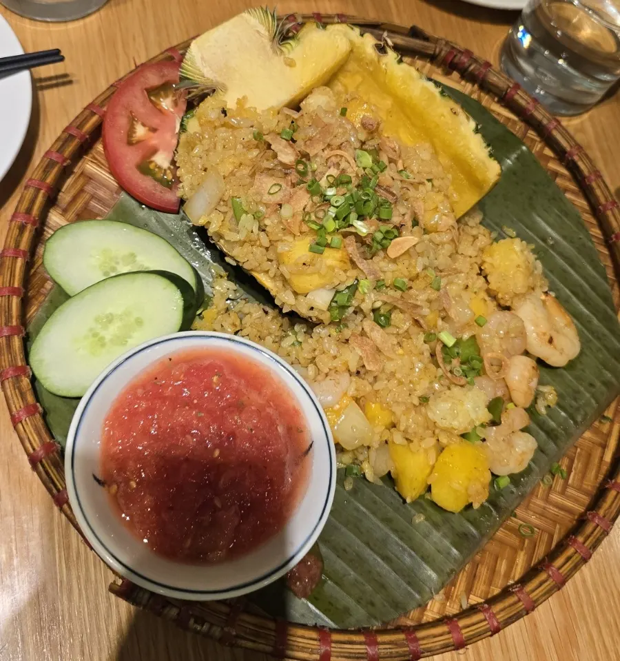 Bún thịt nướng and Vietnamese fried noodles