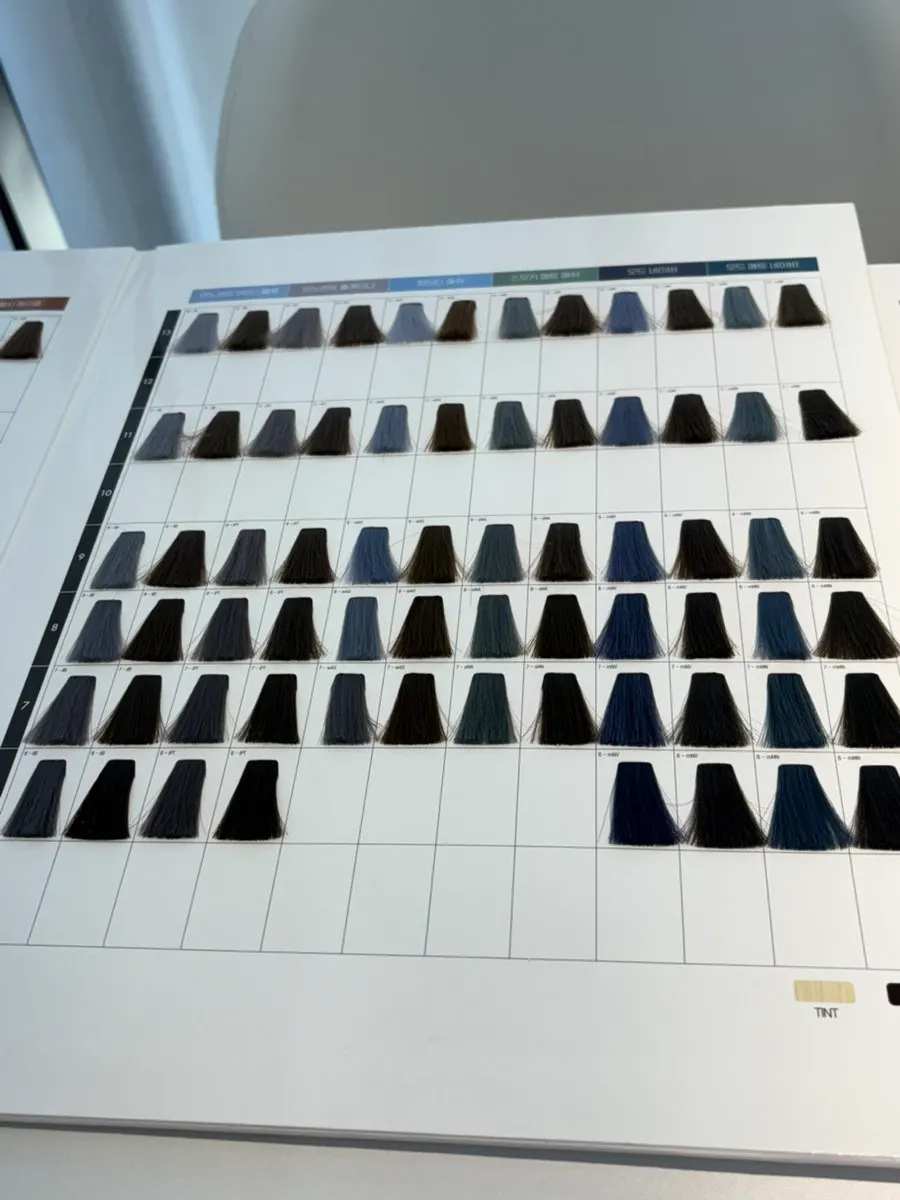Scene from the wedding dye color consultation