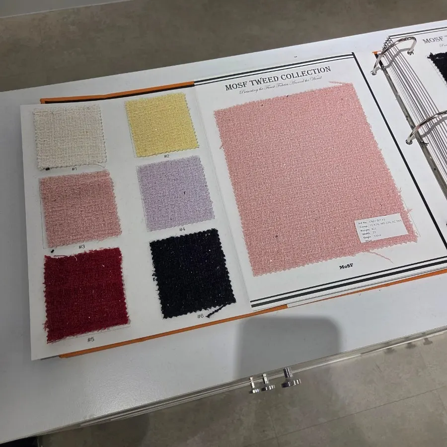 A variety of custom suit fabrics