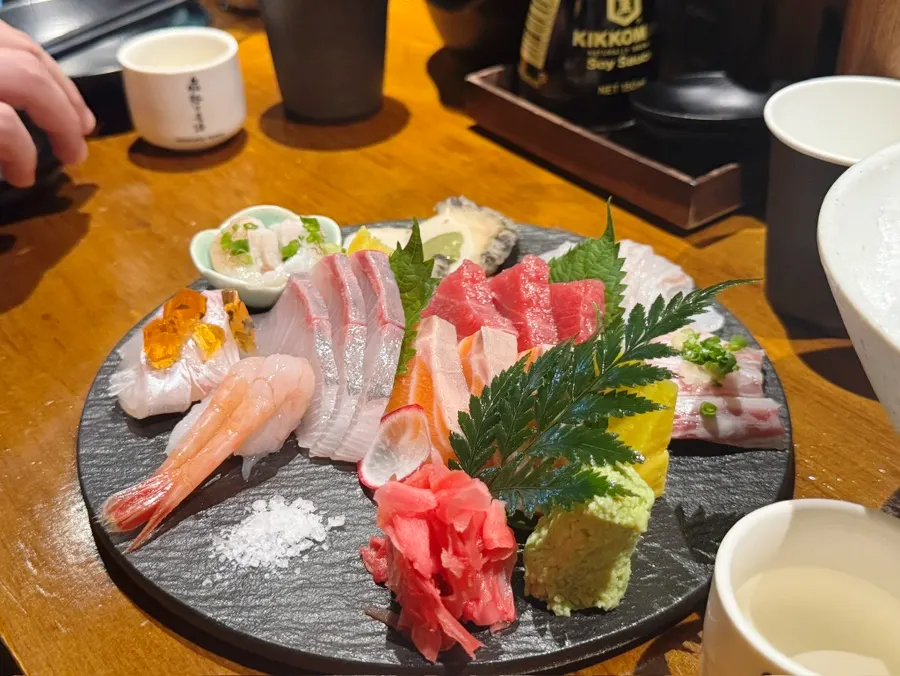 사시미 2인 세트 한 접시