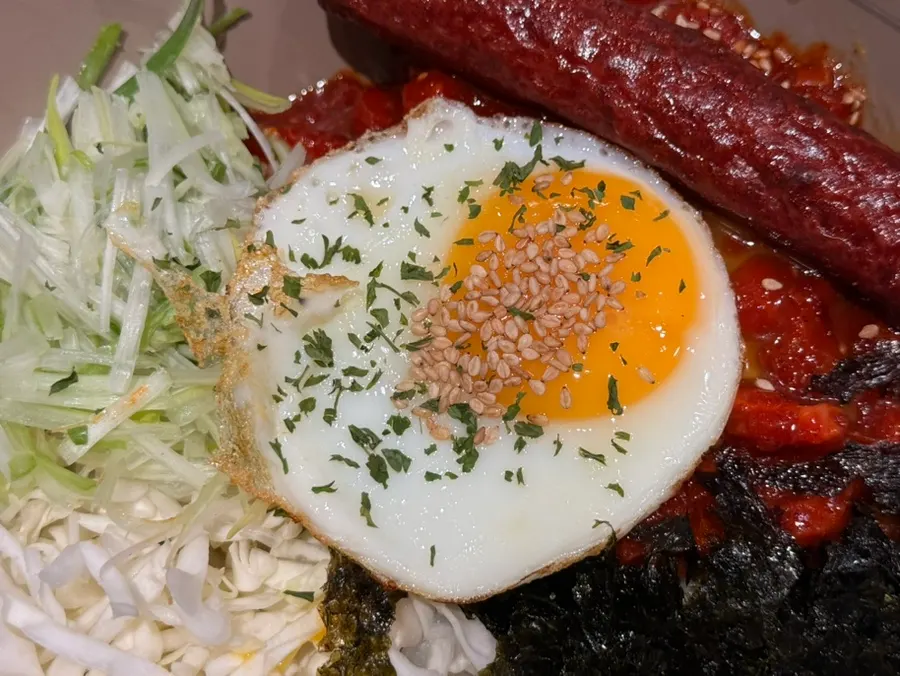 Fire-grilled pork belly and seafood ssamjang