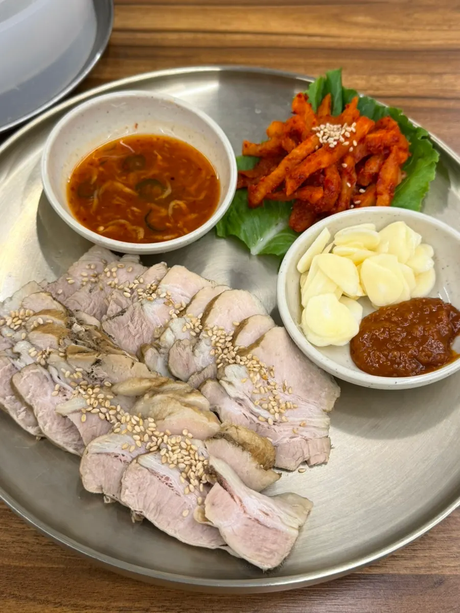 교자만두와 칼국수 조합