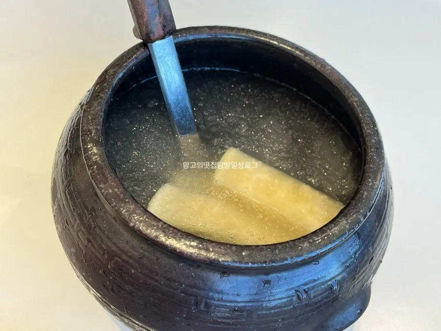 막국수 맛있게 먹는 법 안내문