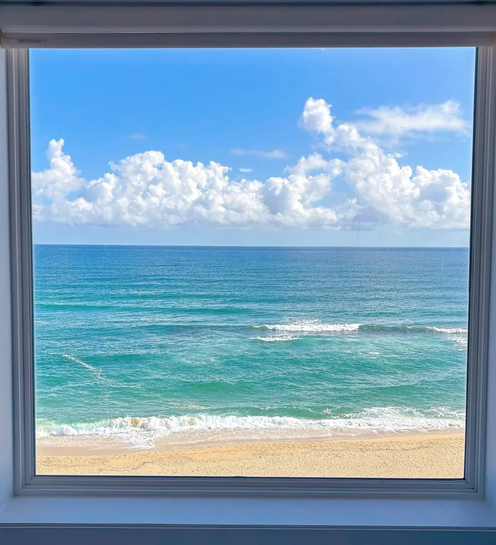View of Anmok Beach seen from the window of room 504 at Your Anmok