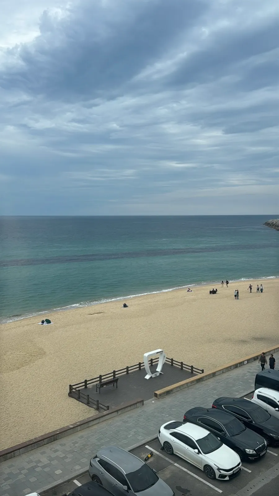 Gangneung sea and sky view from the room