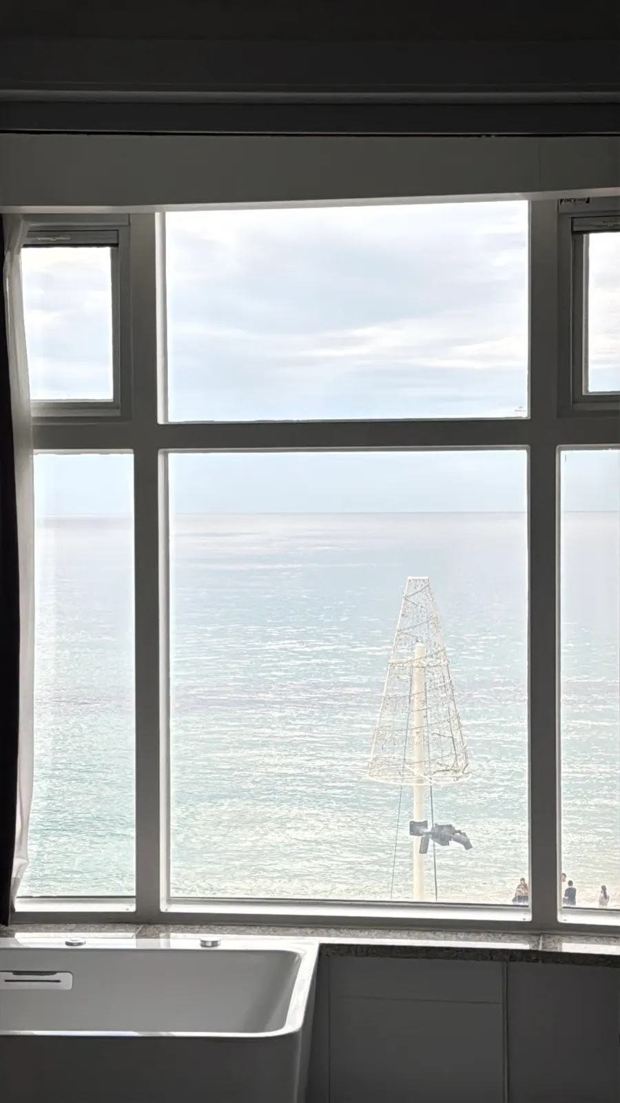 Ocean view scene from Room 401 at Your Anmok