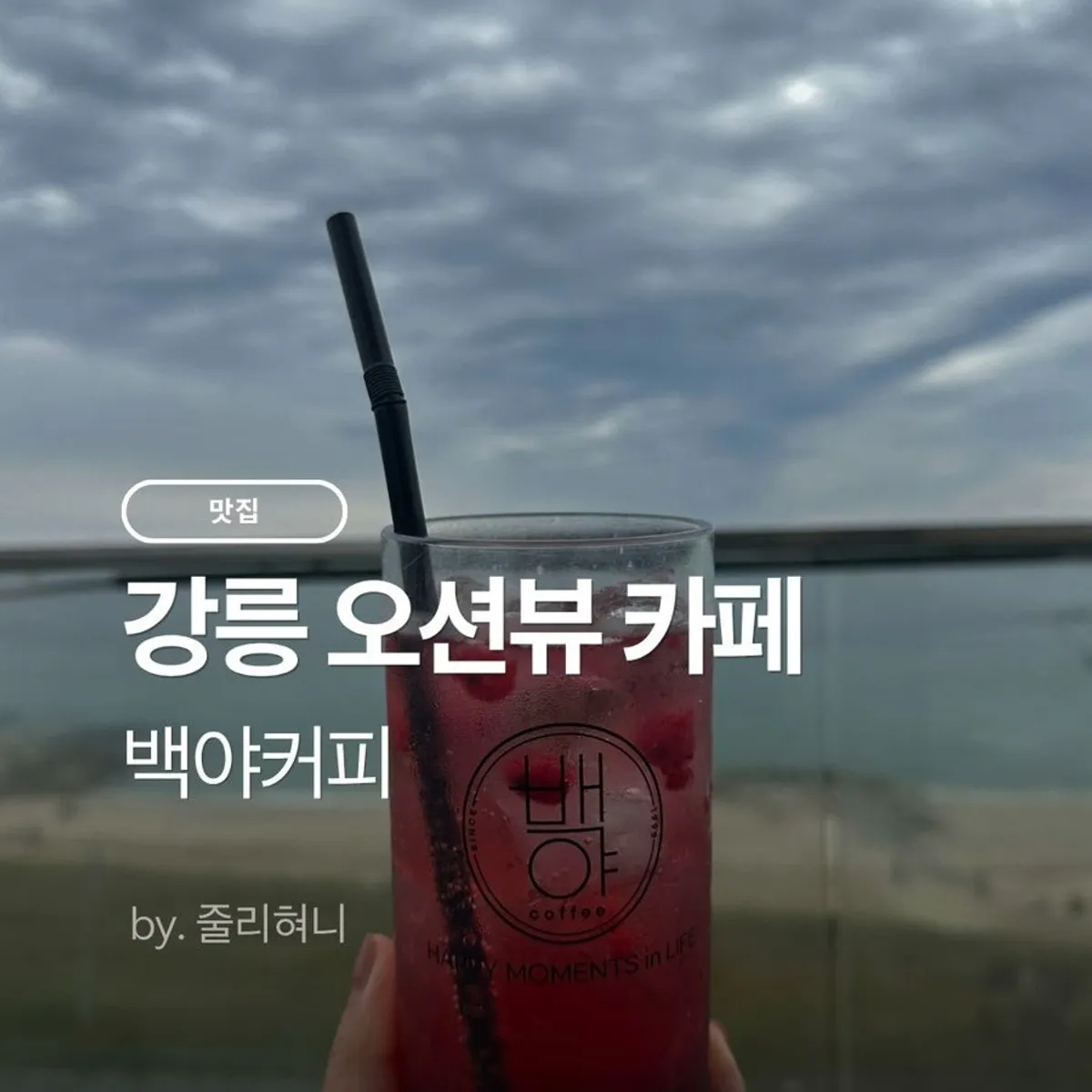강릉 경포대 오션뷰 카페 백야커피 대표 사진