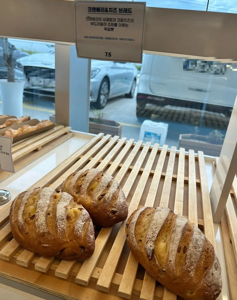 백야커피 바삭한 스타일 빵 진열