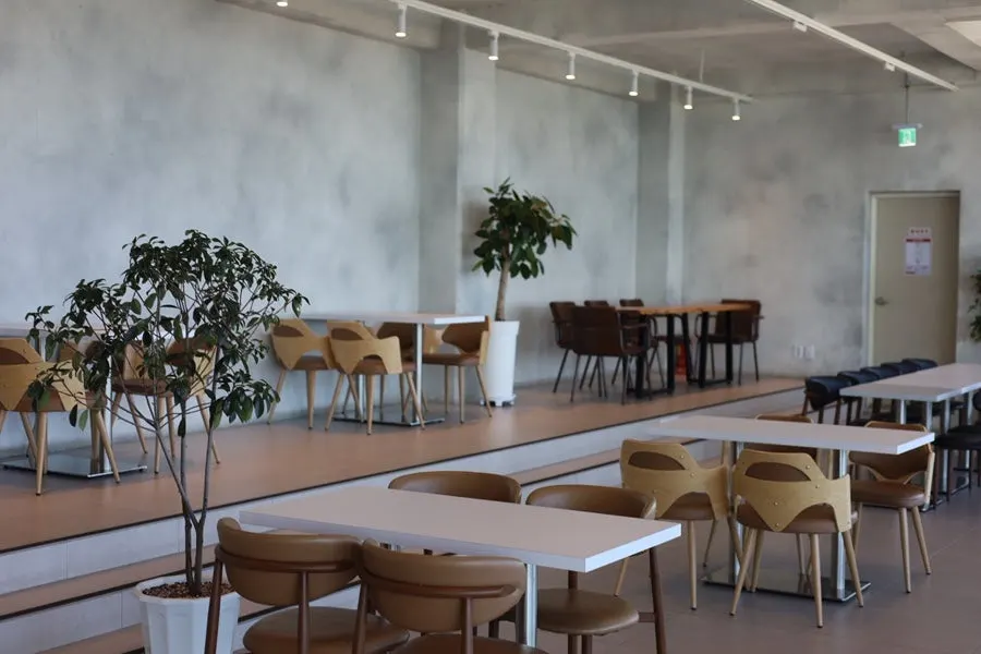 Interior of Baegya Coffee decorated differently on each floor