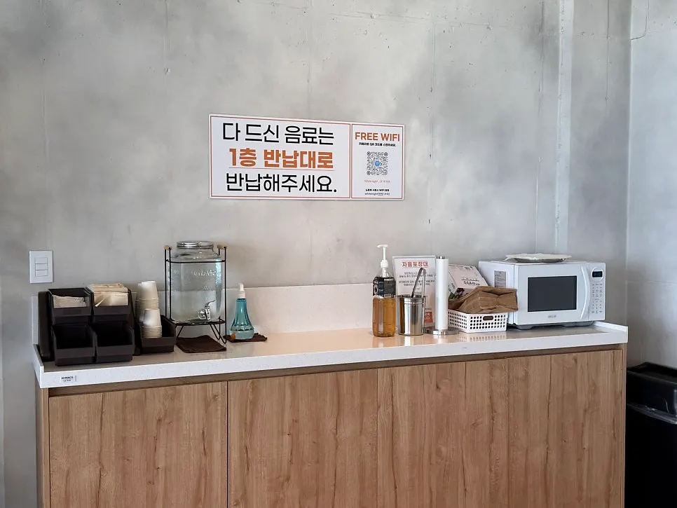테라스에서 본 사근진해변 바다