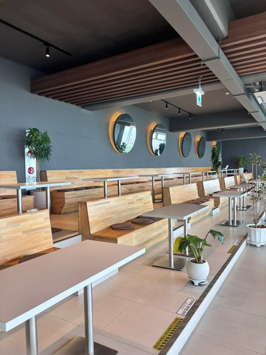 Spacious interior of Baegya Coffee
