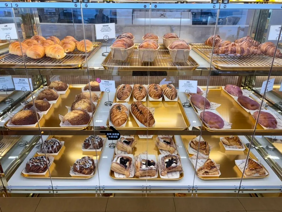 Variety of bread at Baegya Coffee