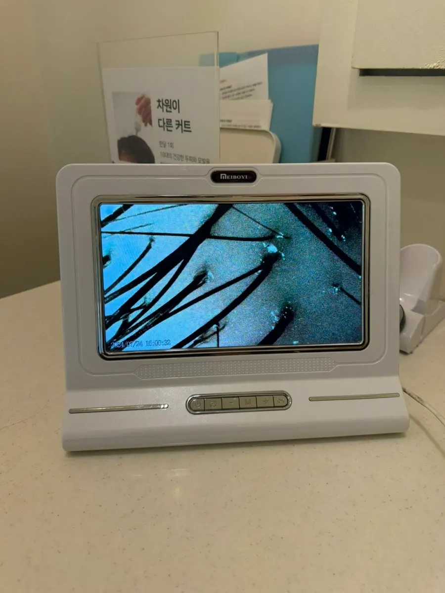 1대1 두피 상담 모습