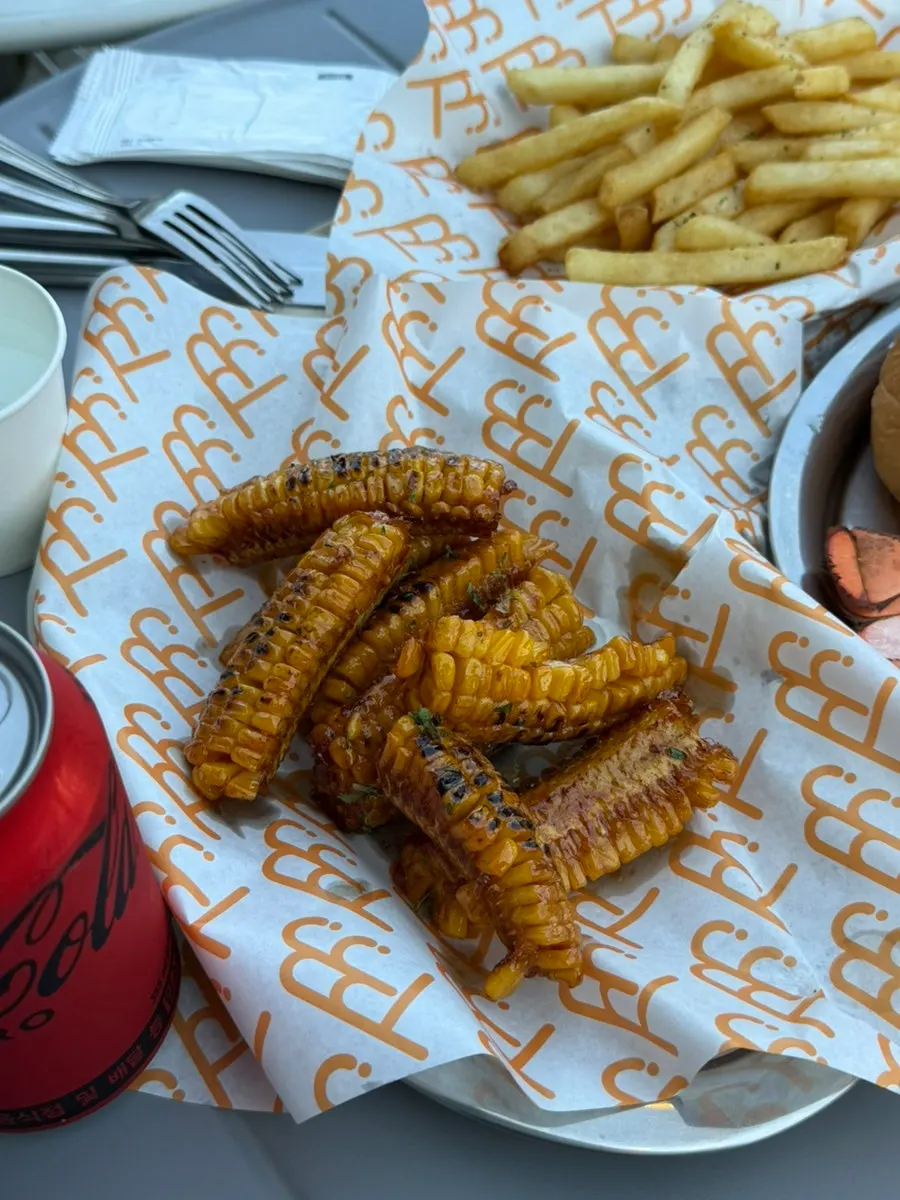 Sweet corn ribs from Burger Bar