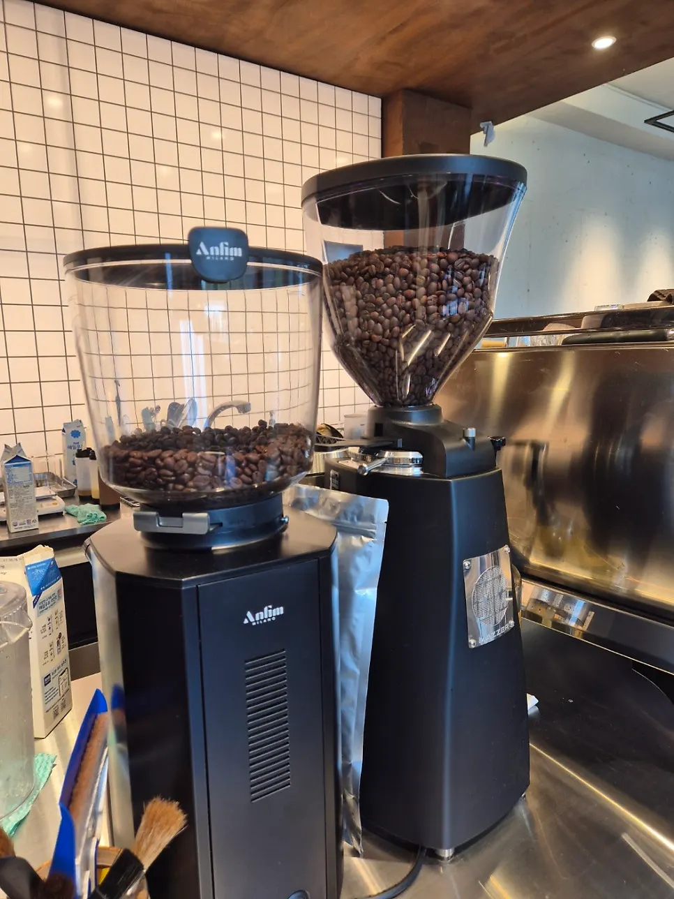 Drip coffee menu with house blend bean notes