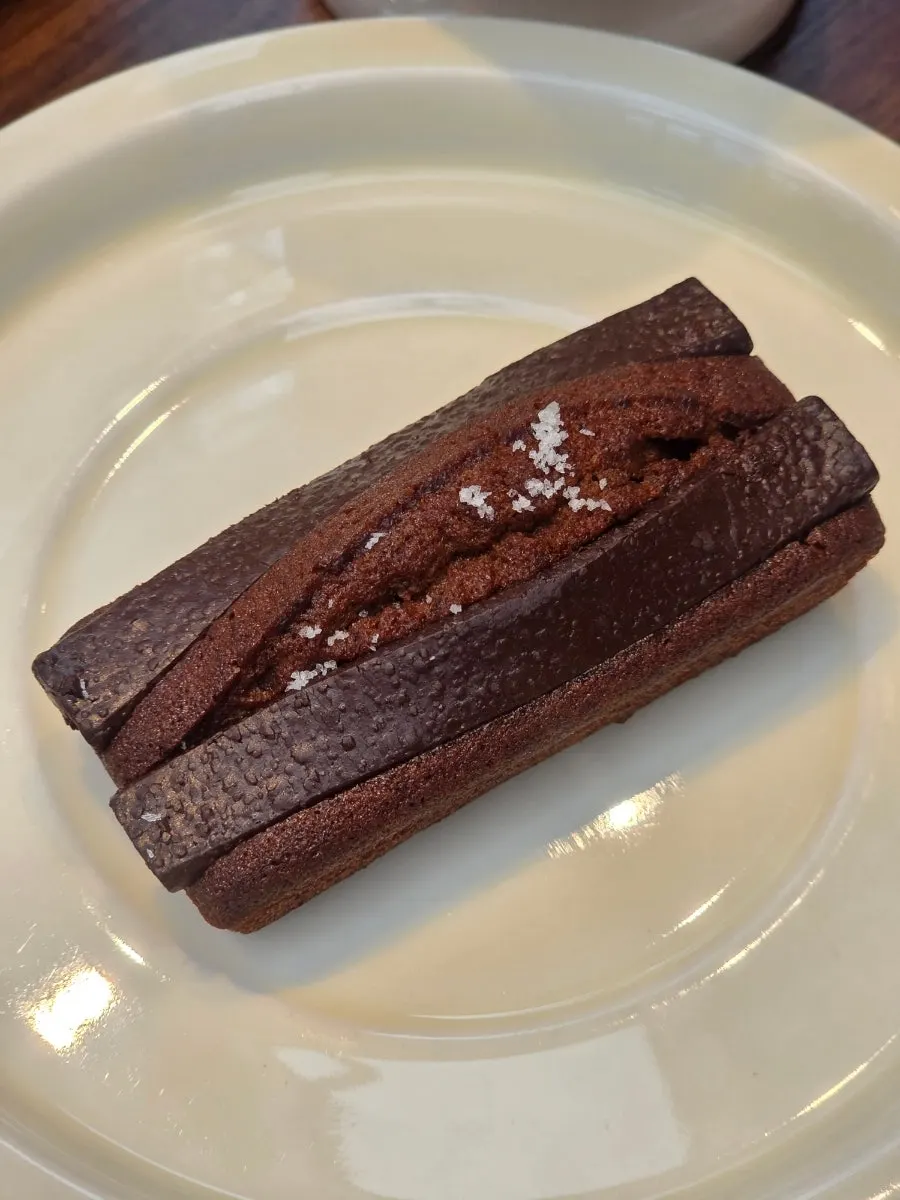 Valrhona chocolate financier