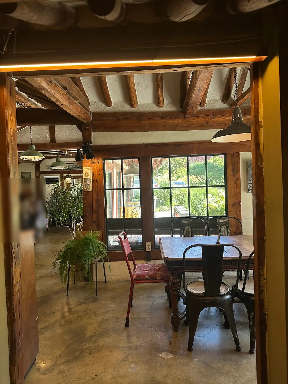 Interior of Cafe Giwa with old everyday-life décor items