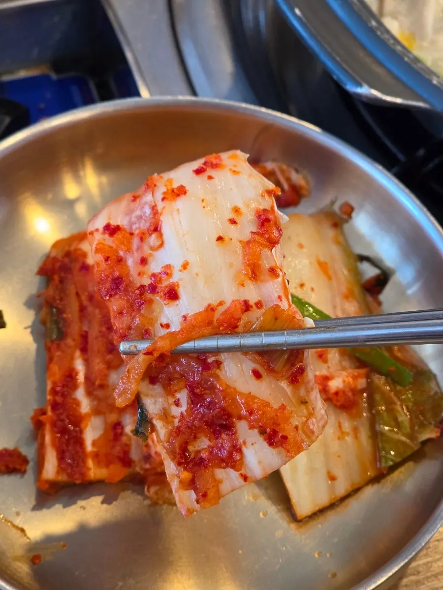 간이 딱 맞았던 김치 반찬