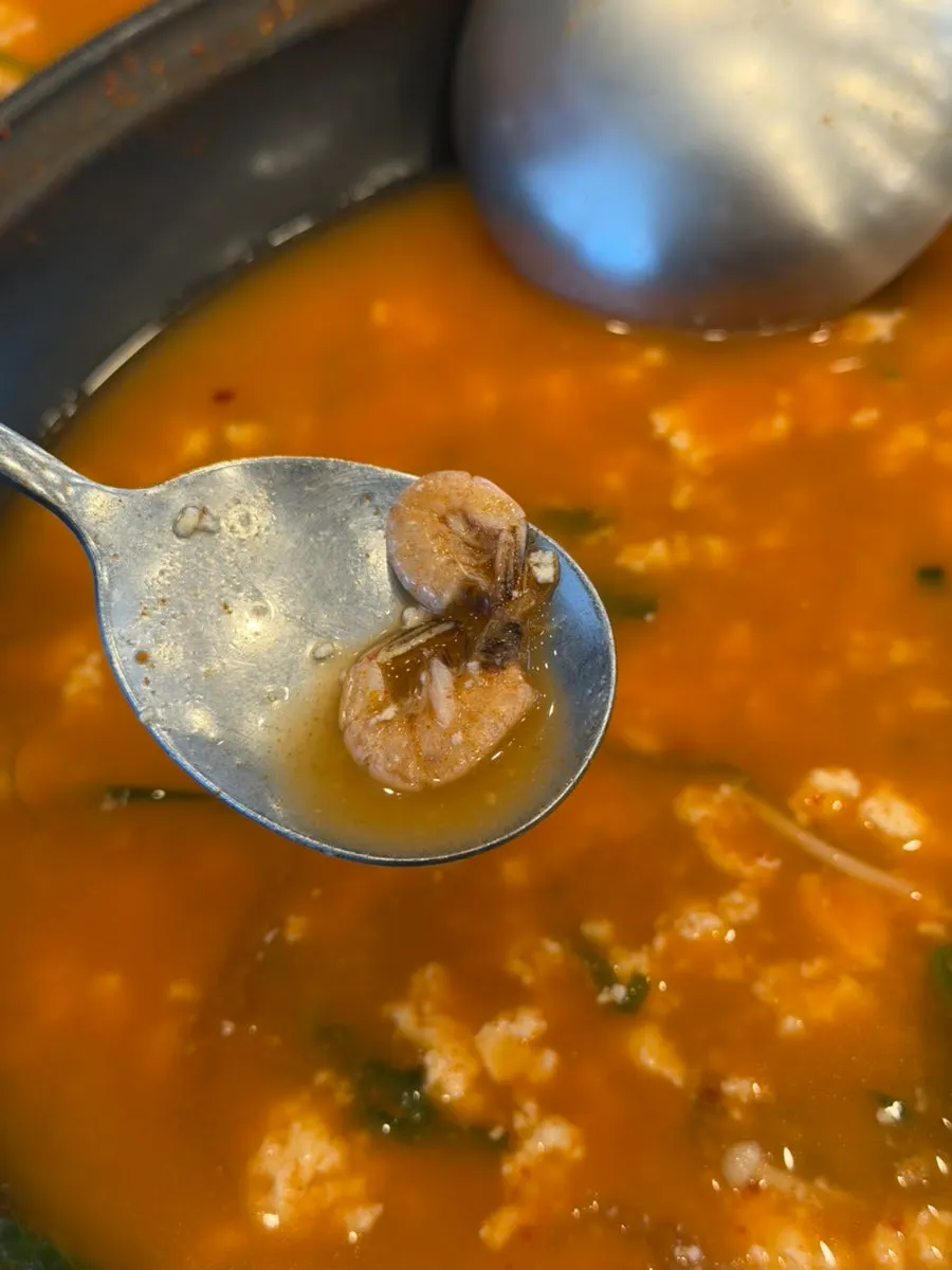 Shrimp in the sundubu jeongol