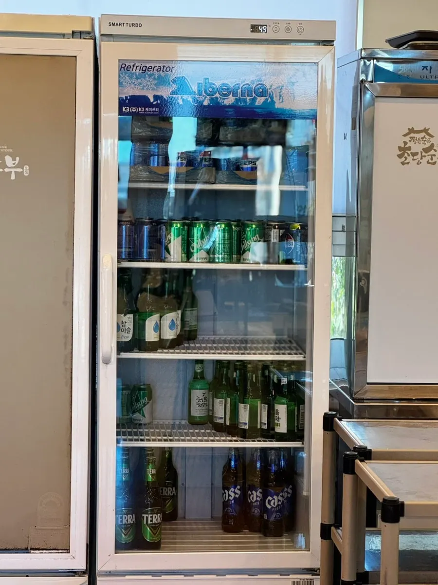 Neatly arranged drinks corner