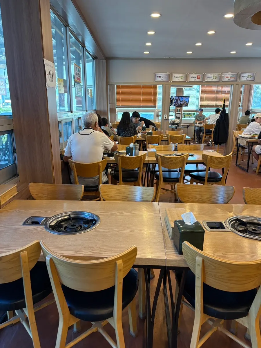 정은숙초당순두부 출입구 안쪽 모습