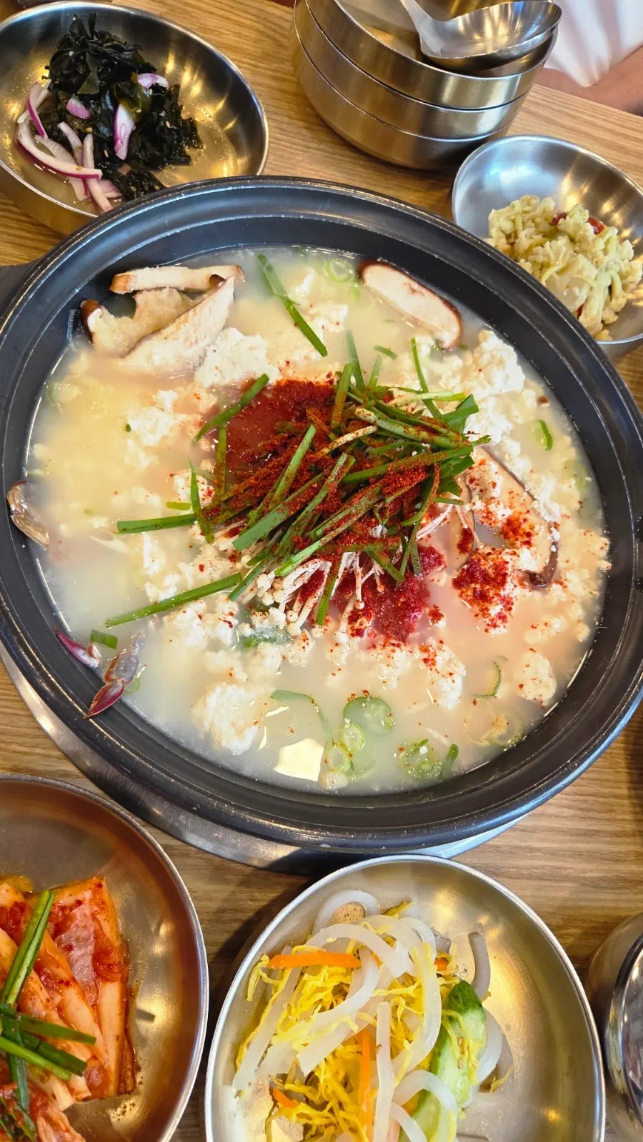 Sundubu jjigae ordered spicy