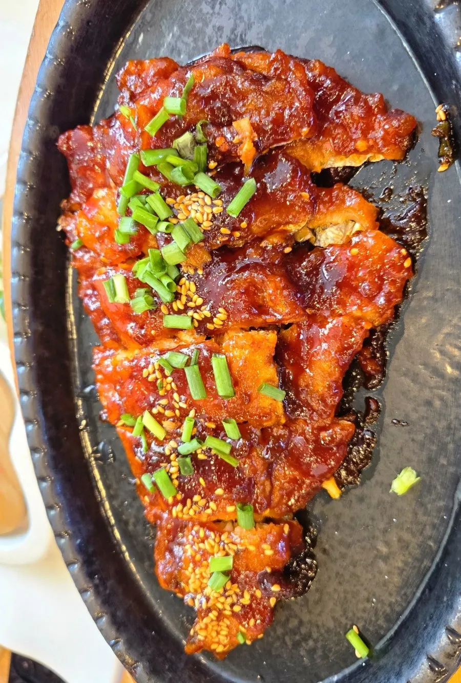 Tofu samhap with boiled pork, gajami sikhae, and whole tofu