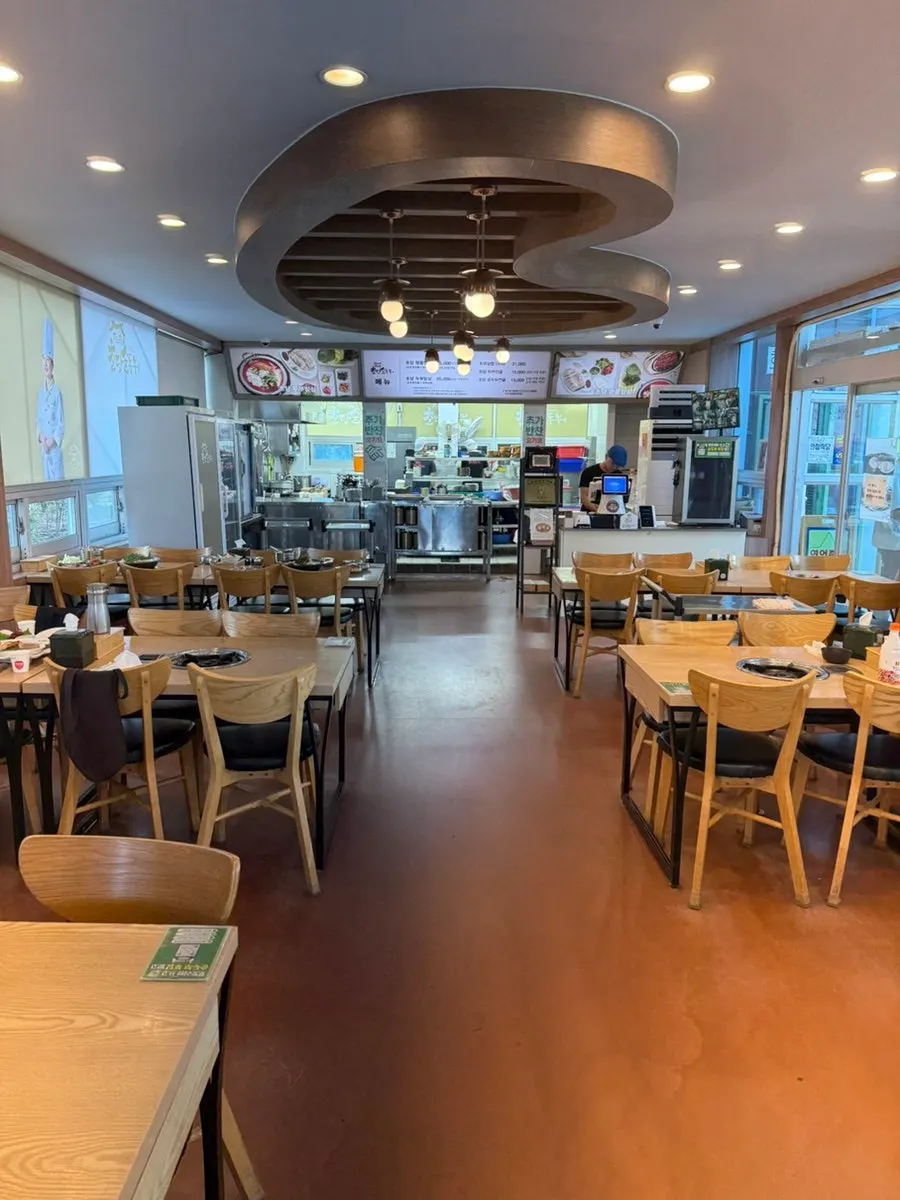 정은숙초당순두부 매장 입구 내부