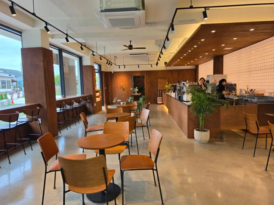 Inside Coffee Dripper roastery café