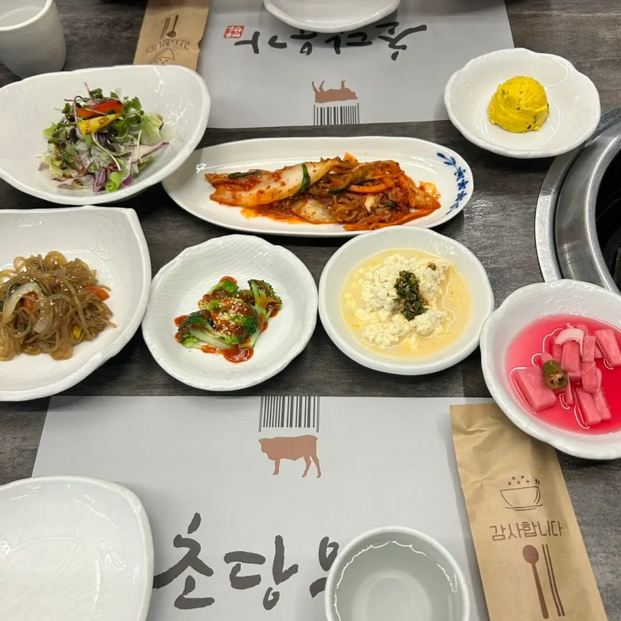 양념갈비 상차림 세팅