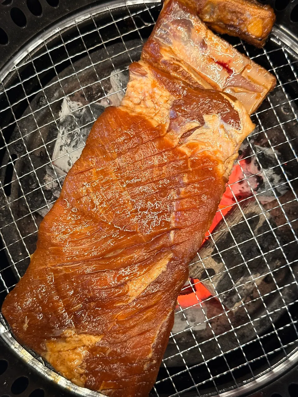 초당우가 한우와 돼지갈비 메뉴판