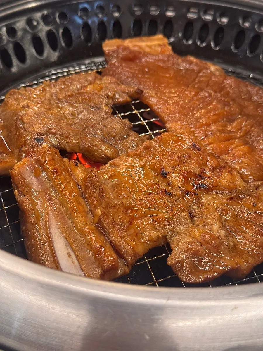 Dodram pork galbi grilling