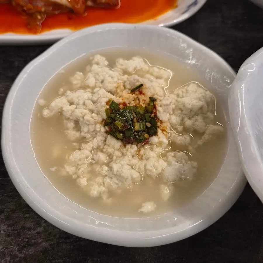 Close-up of the side dish spread at Chodang Uga