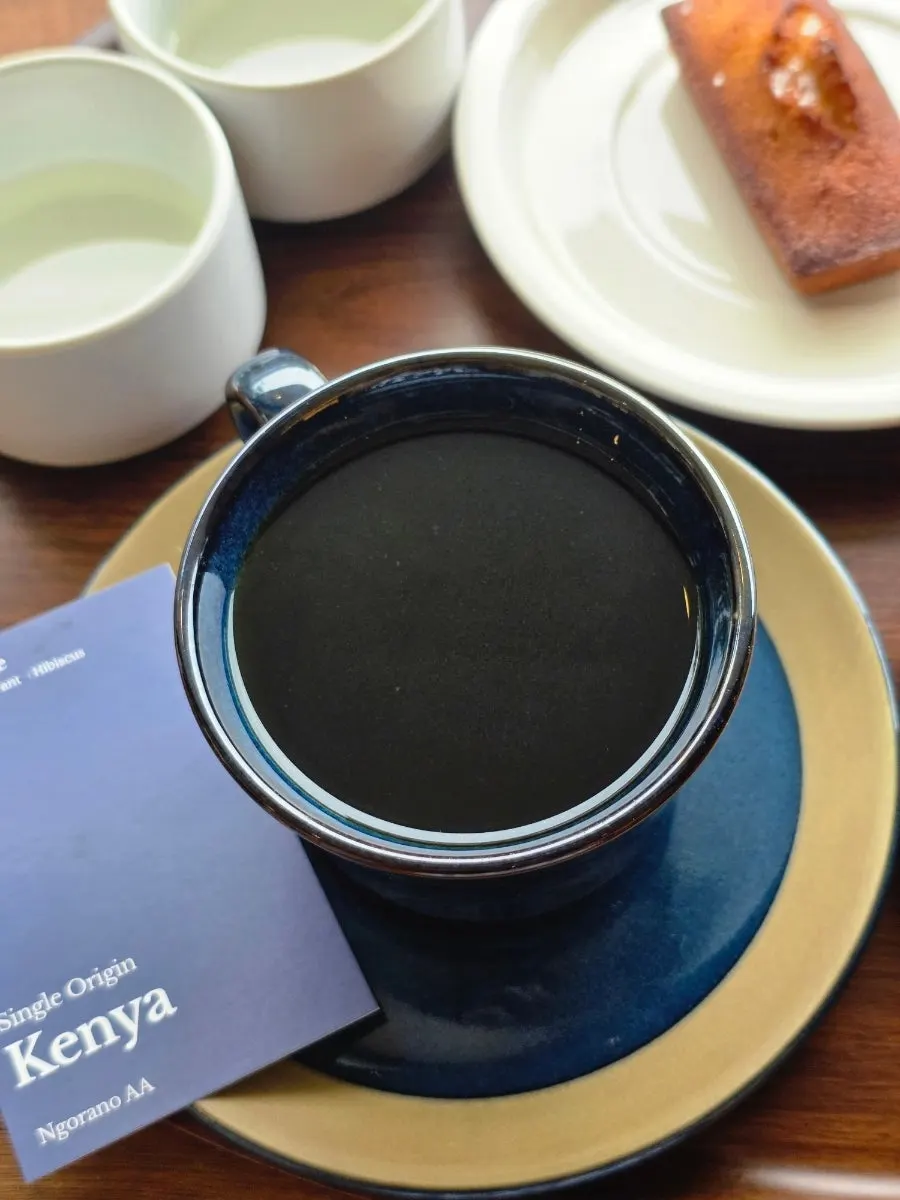 A cup of Kenya Ungoranu drip coffee