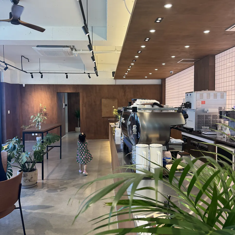 View of the spacious indoor seating area