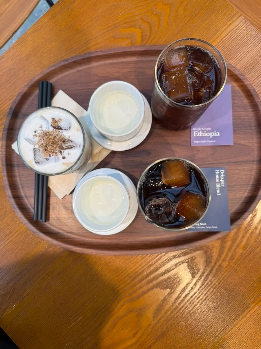 Signature menu board at Coffee Dripper
