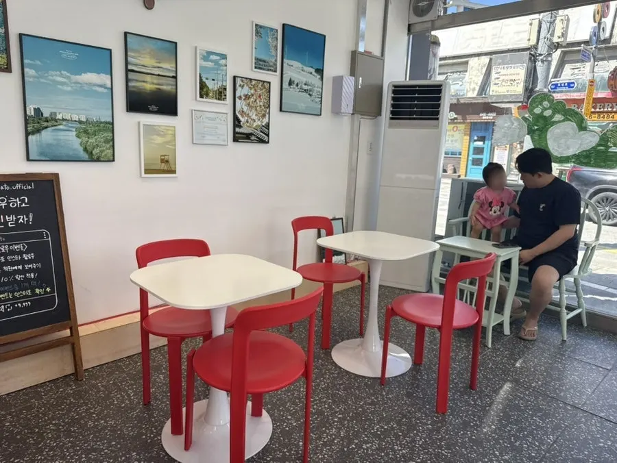 かわいらしいハイジェラート店内の雰囲気