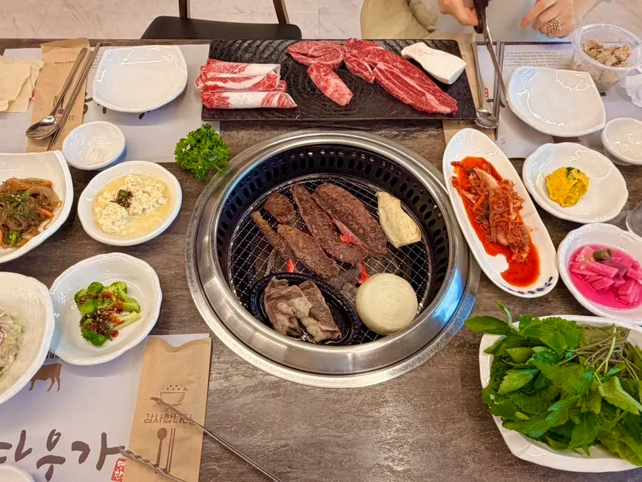 Hanwoo beef grilled to a golden brown