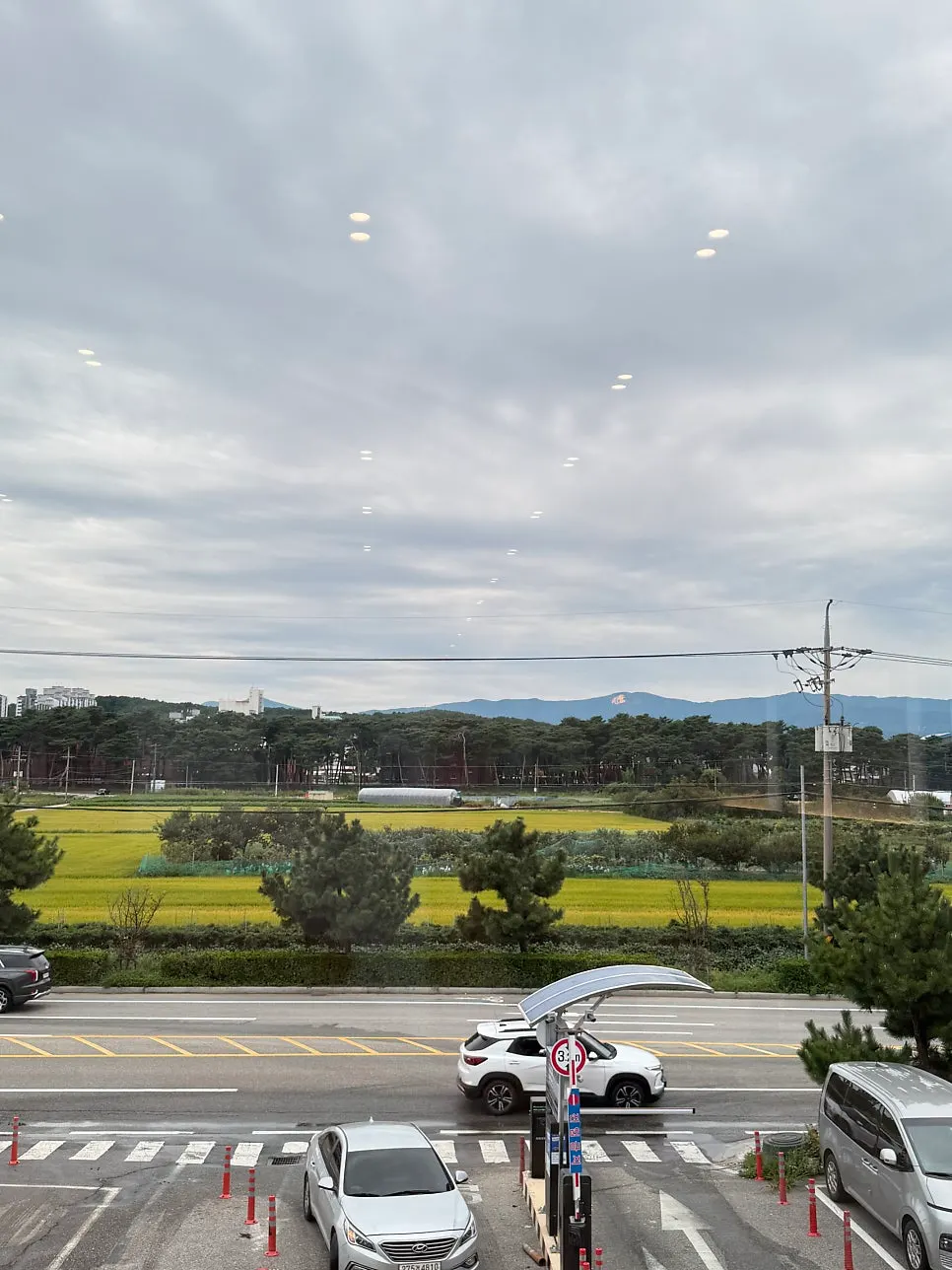 입구에 붙은 전복죽 해녀한상 안내 배너
