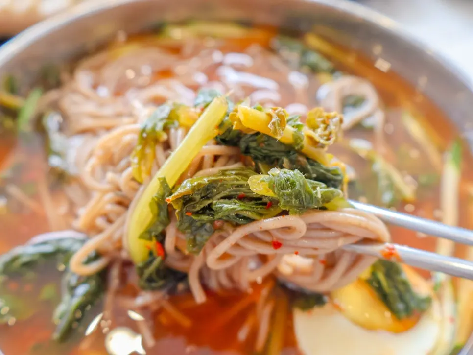파김치와 막국수 조합