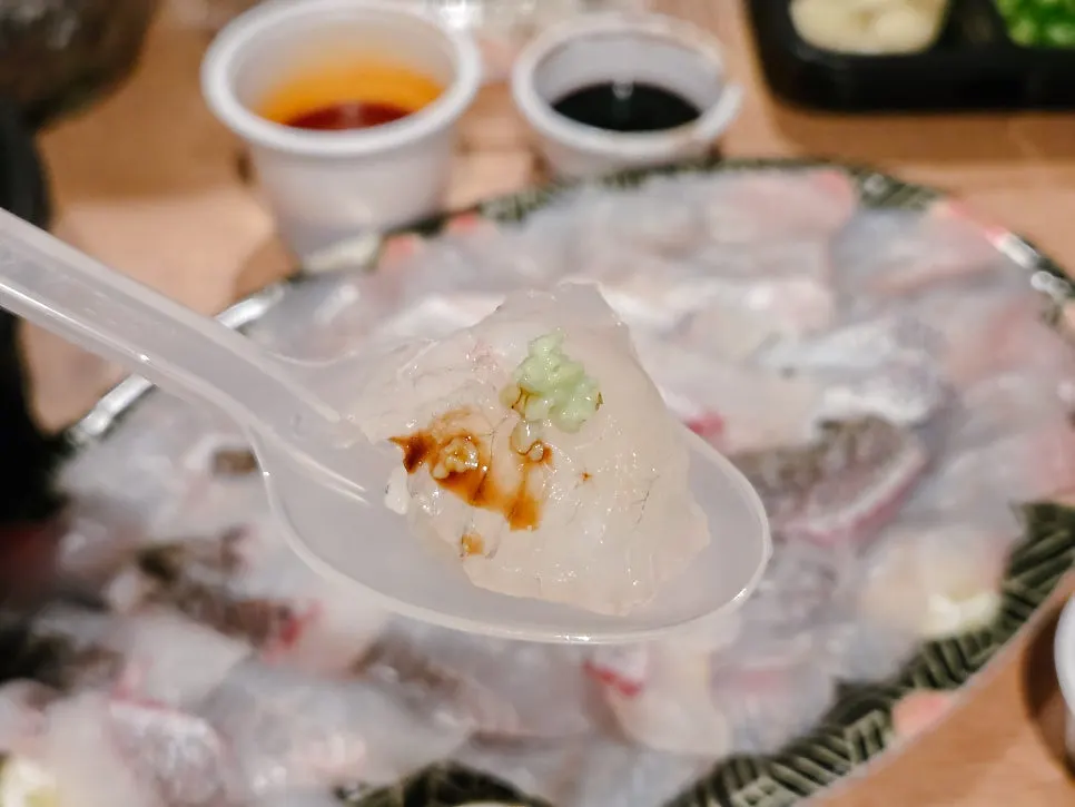 DIY red sea bream sushi with sashimi placed on sushi rice