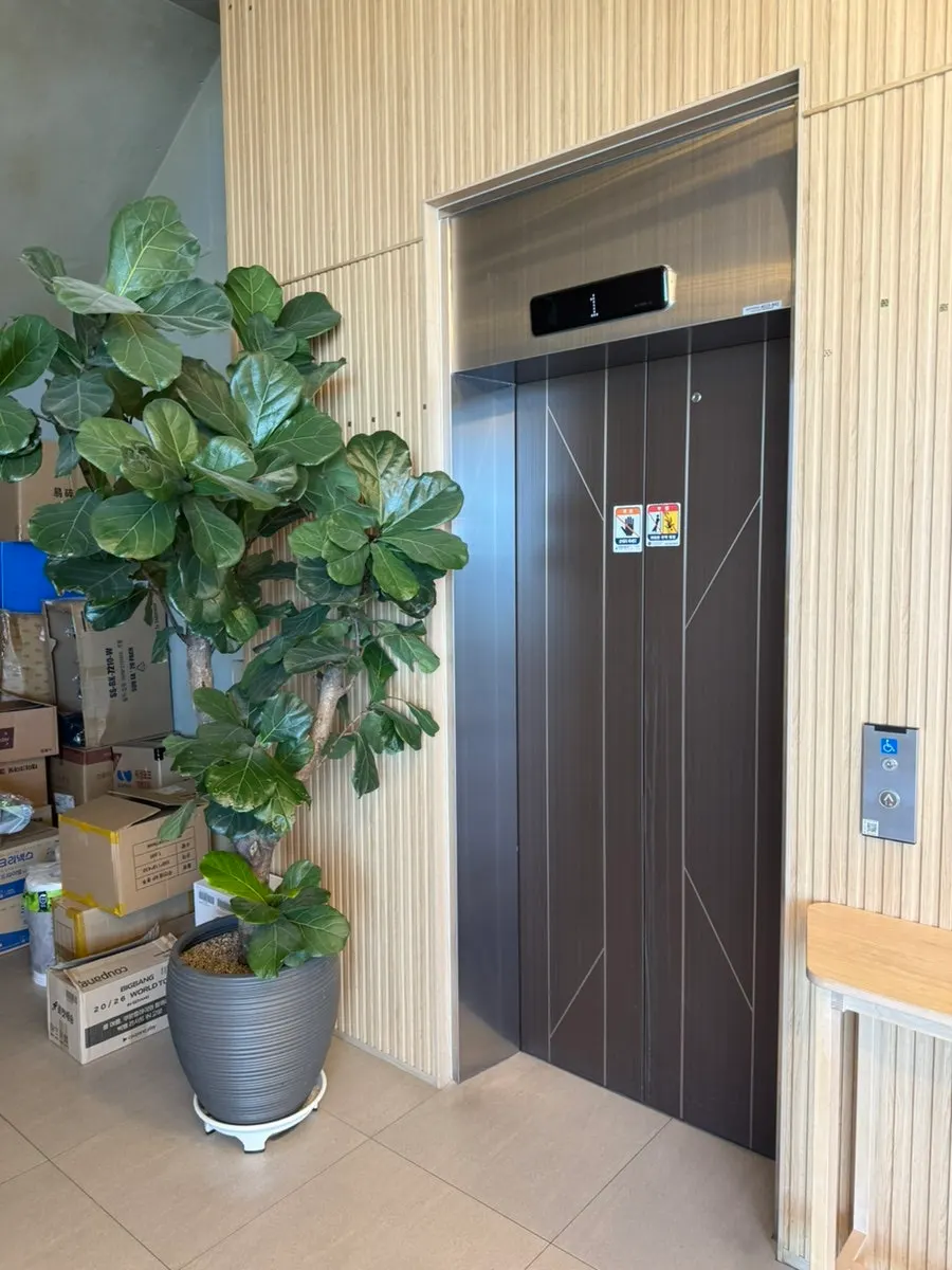 Order counter on Baegya Coffee's 1st floor